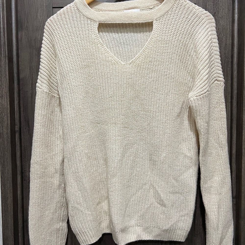 Charming Charlie Cream Sweater
